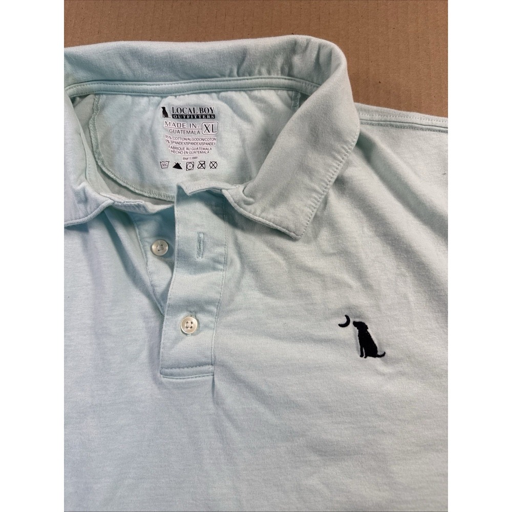Local Boy Outfitters Polo Shirt XL, Light Teal